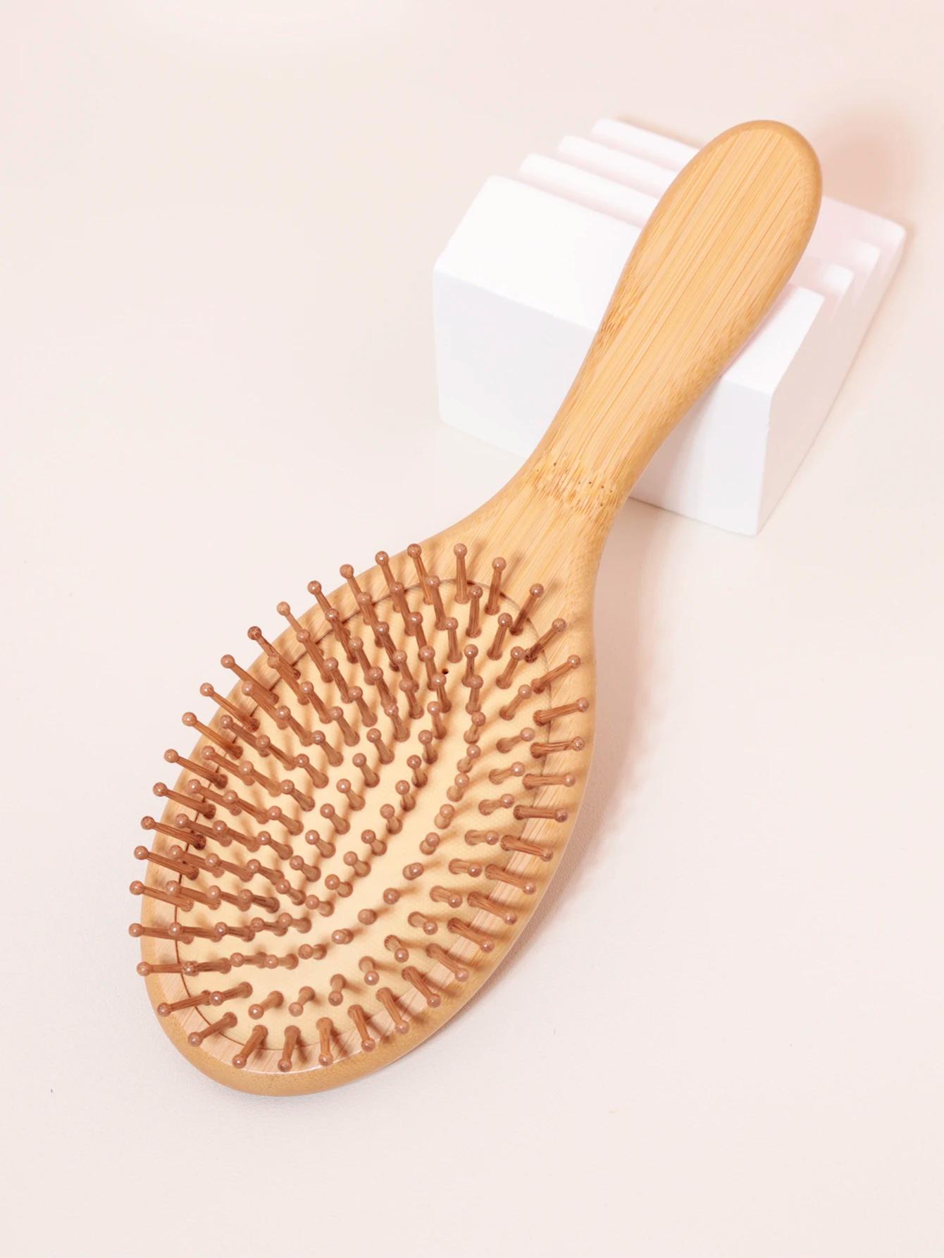 Peigne à cheveux en bois naturel, 1 pièce, perte de cheveux, massage du cuir chevelu, brosse à cheve