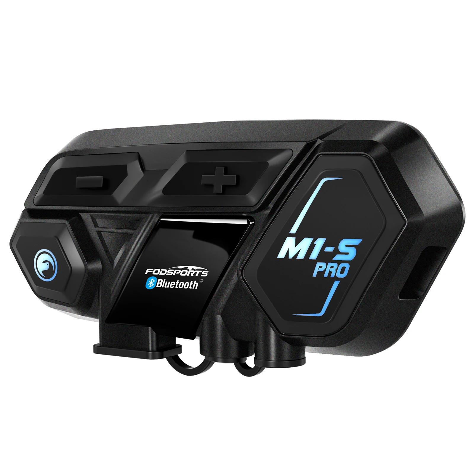 Fodsports M1S Pro 8 coureurs 2000m Moto Interphone casque casque Interphone Bluetooth Intercomunicad