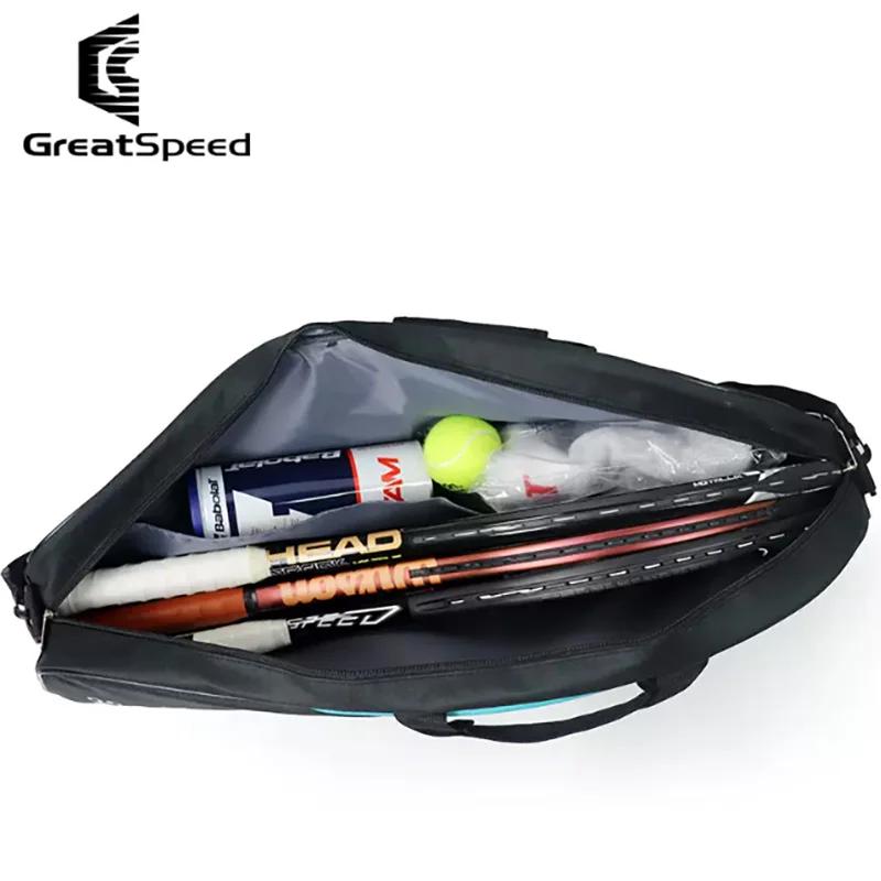 2024 nouveau GREATSPEED 3 pièces Tennis Badminton Raquet sac de sport un sac à bandoulière hommes fe