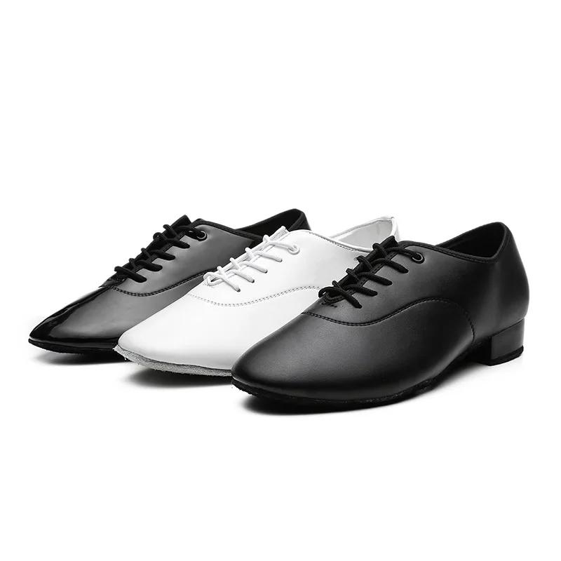 Chaussures de danse latine professionnelles homme - Tango salsa jazz talon 2.5 cm