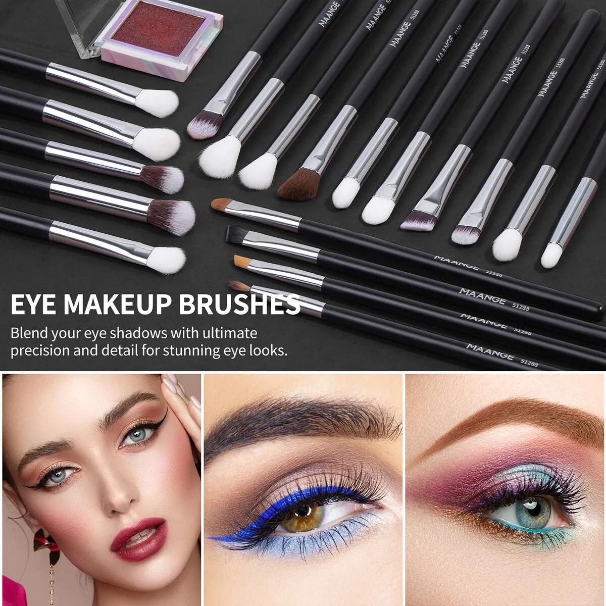Ensemble de pinceaux de maquillage professionnels, 30 pièces, outils de beauté cosmétiques, fond de