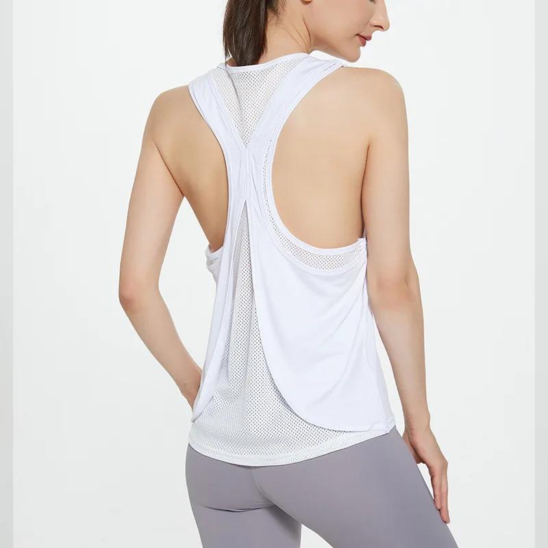 Débardeur sans manches STOUREG pour femme - Haut de yoga entraînement course chemise fitness sport