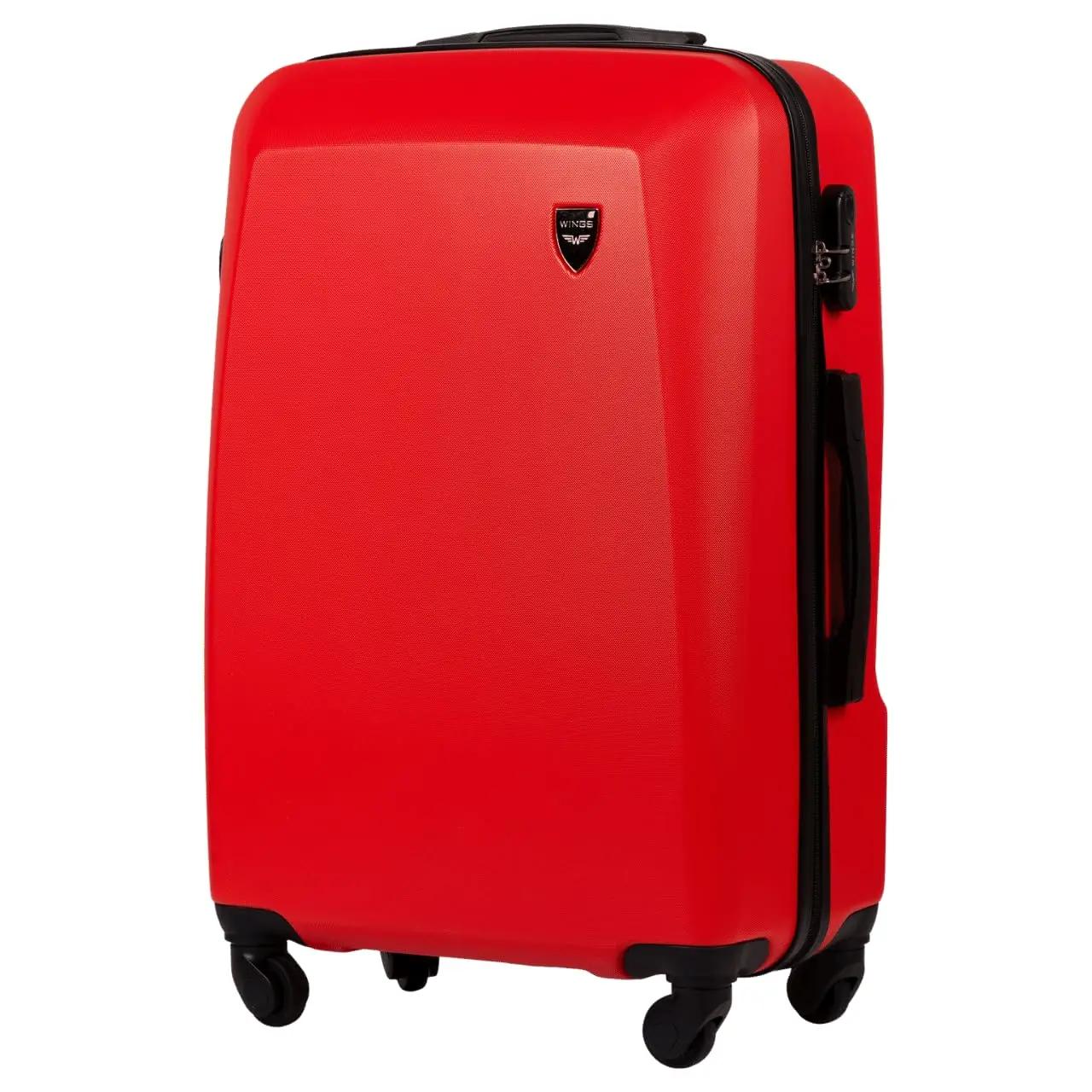 Ensemble de 4 valises Wings Plover - Rouge, ensemble de bagages à roulettes