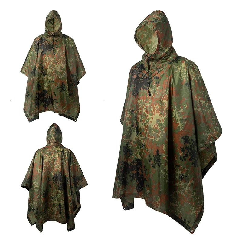 Solomon-Poncho de pluie extérieur multifonctionnel 3 en 1, imperméable, auvent de moto, polymères de