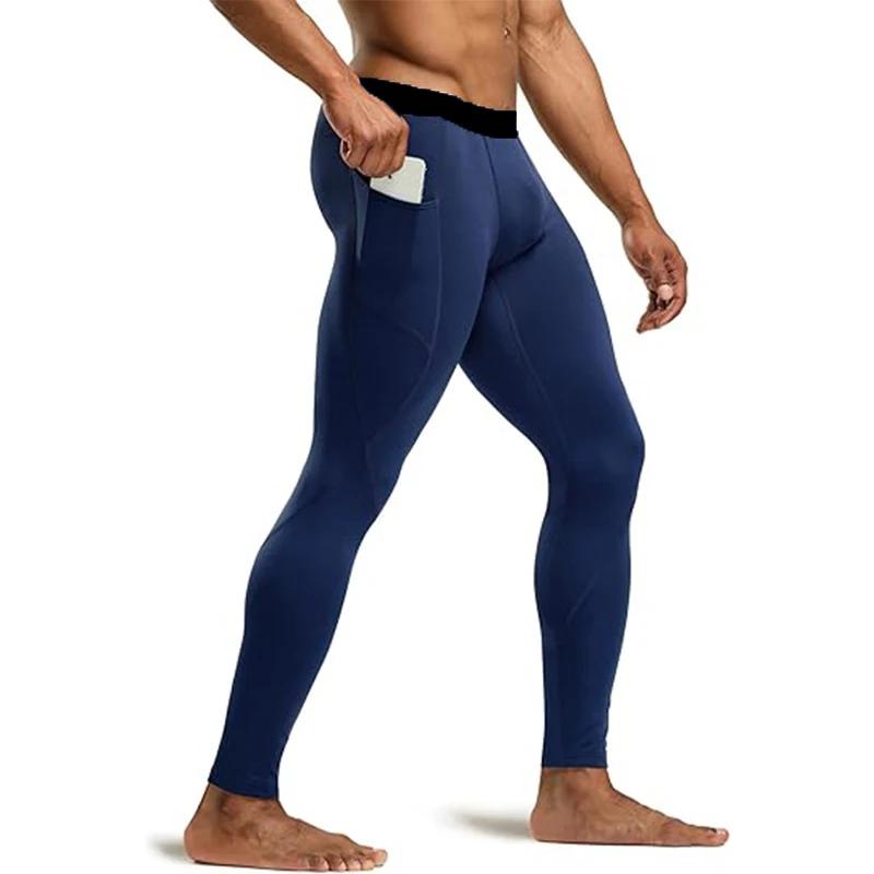 Hommes Leggings de course collants de Sport de gymnastique à séchage rapide homme Compression pantal