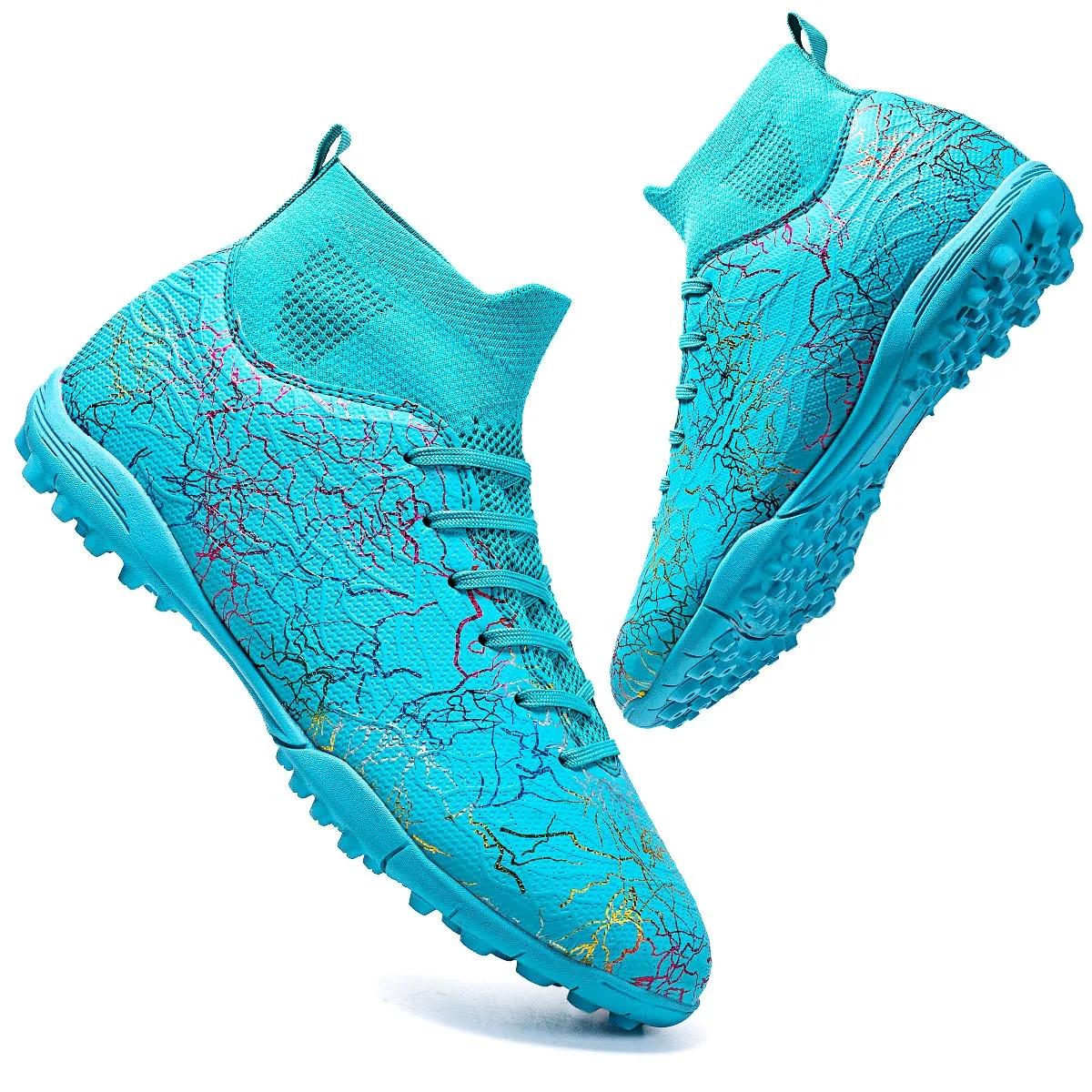 Chaussures de football montantes professionnelles pour hommes, Tf, ongles cassés (differtant aux cra