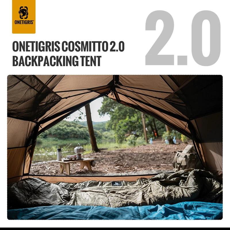 OneTigris COSMITTO 2.0 tente de Camping pour deux personnes 3 saisons installation facile tente de v