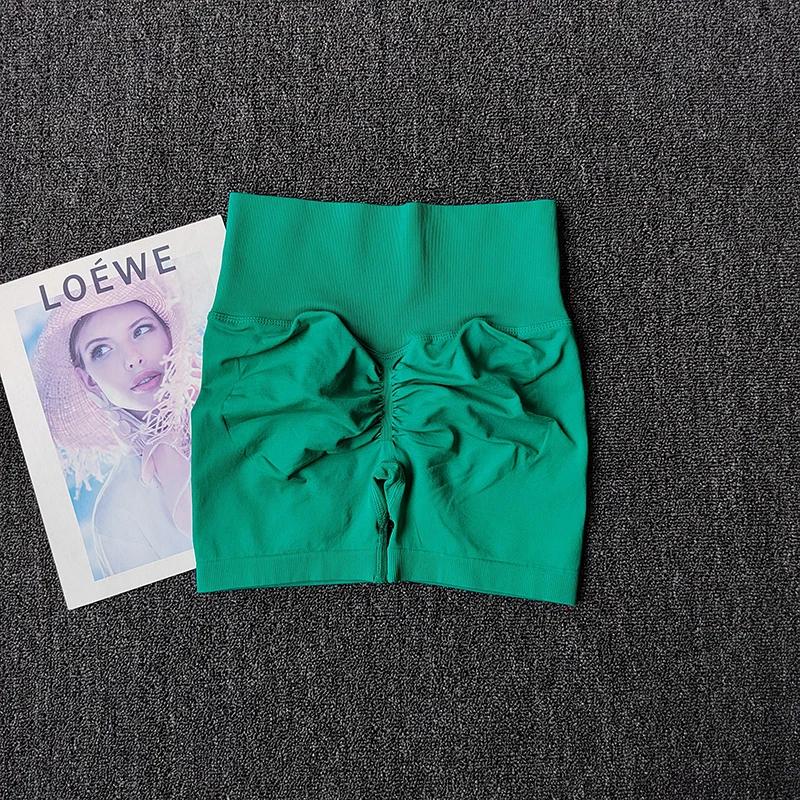 Short de Yoga pêche pour filles, pantalon à trois croix, taille haute, tricoté, pression, course à p
