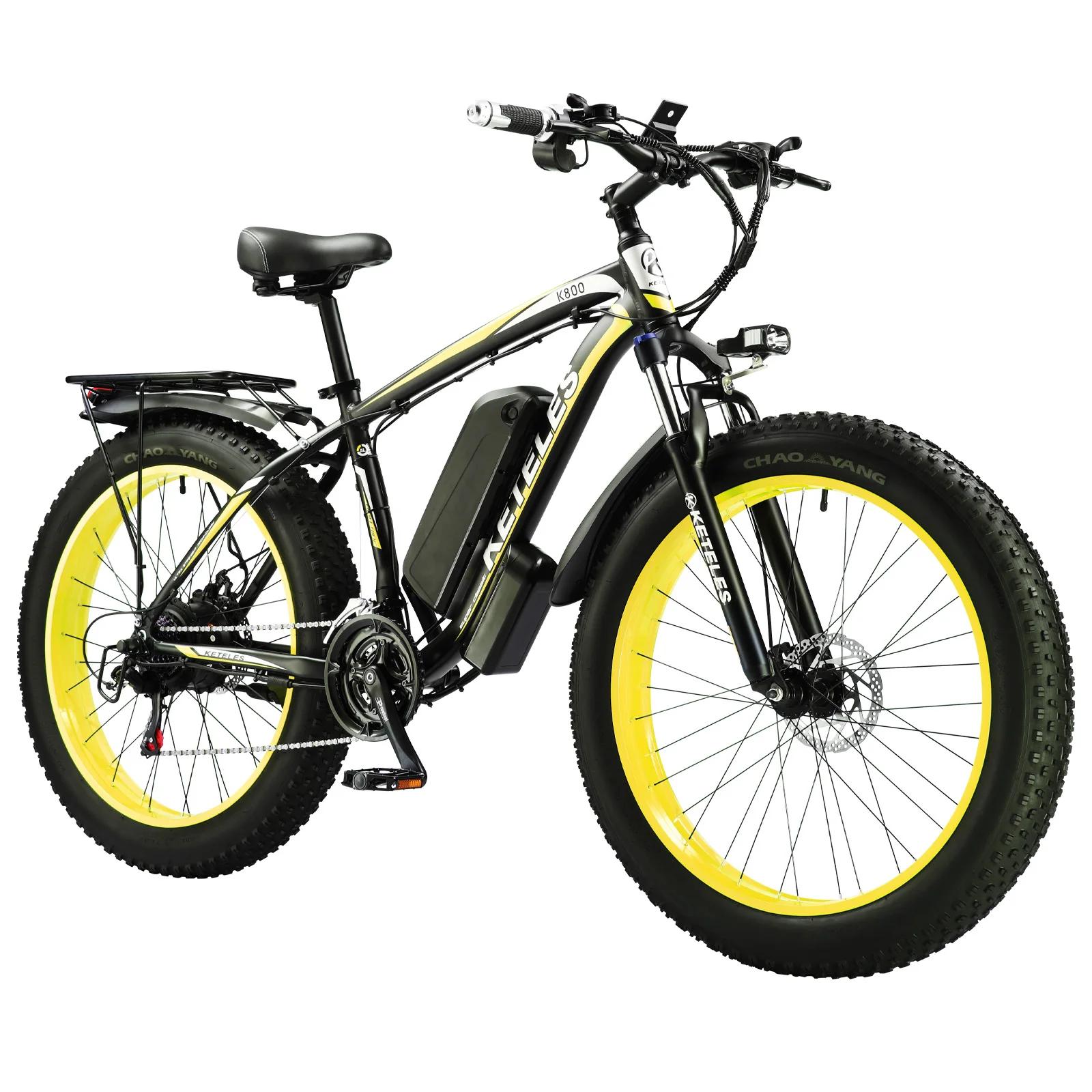 EllTELES-Vélo Électrique K800 de Haute Qualité, 1000W, 13Ah, 27MPH, Livraison Rapide