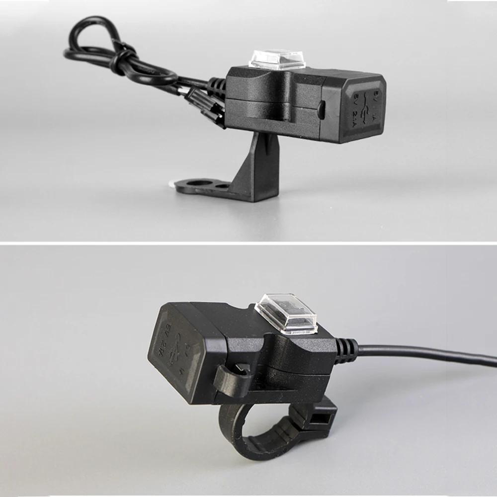Adaptateur de chargeur de guidon de moto double USB 12V-24V, prise d'alimentation étanche pour iphon