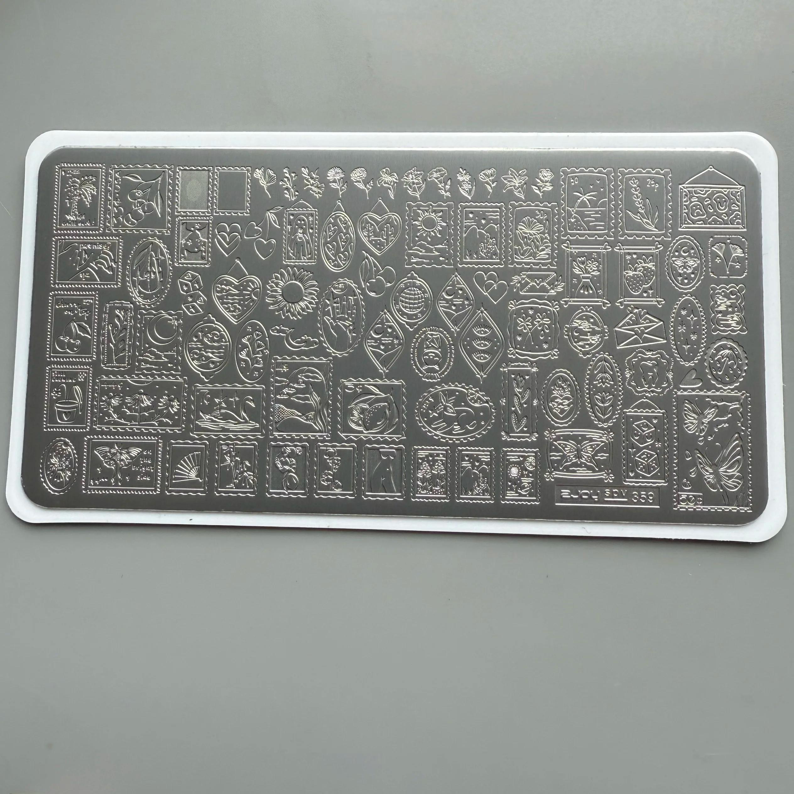 XMQ NAIL ART STAMPING PLATES FOUURS LINES TEMPLATES PLATES D'IMAGE