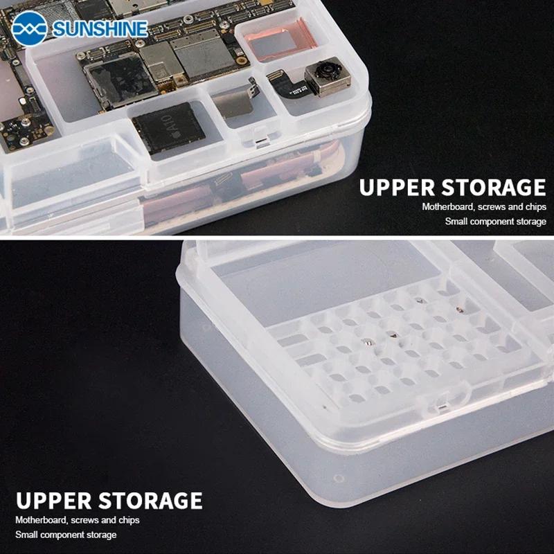 SUNSHINE SS-001A – boîte de rangement multifonctionnelle pour la réparation de téléphones portables,