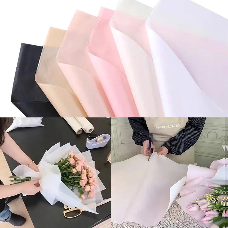 Papier d'emballage de fleurs, 10 pièces, 65x50cm, papier de soie, mariage, événement, fête, bouquet,
