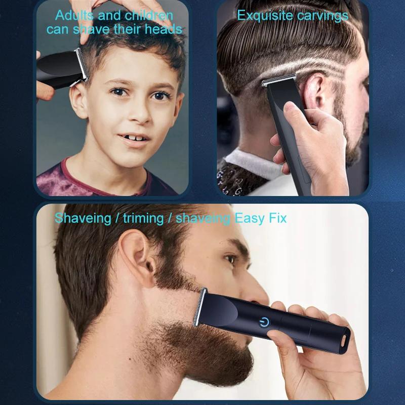 Conception de tête de coupe réglable avec chargement USB pour tondeuse à cheveux électrique coupe de