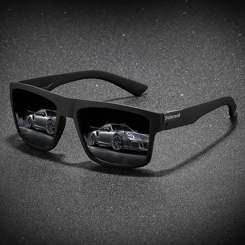 Lunettes de soleil polarisées carrées Vintage pour hommes et femmes, pour la conduite, la pêche, mar