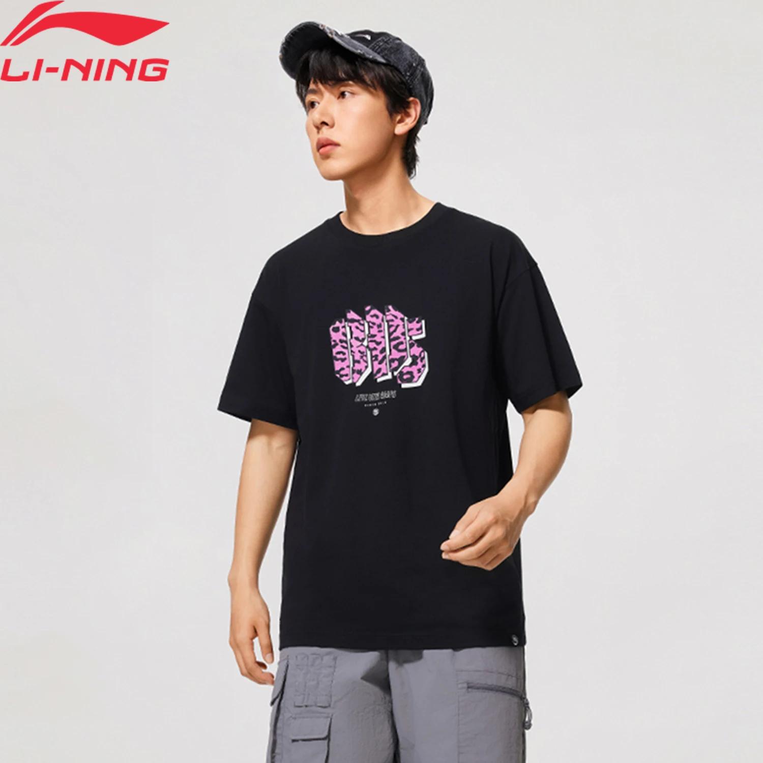 Li-ning T-Shirt de basket-ball BADFIVE pour hommes au frais sec 71% coton 29% Polyester doublure res