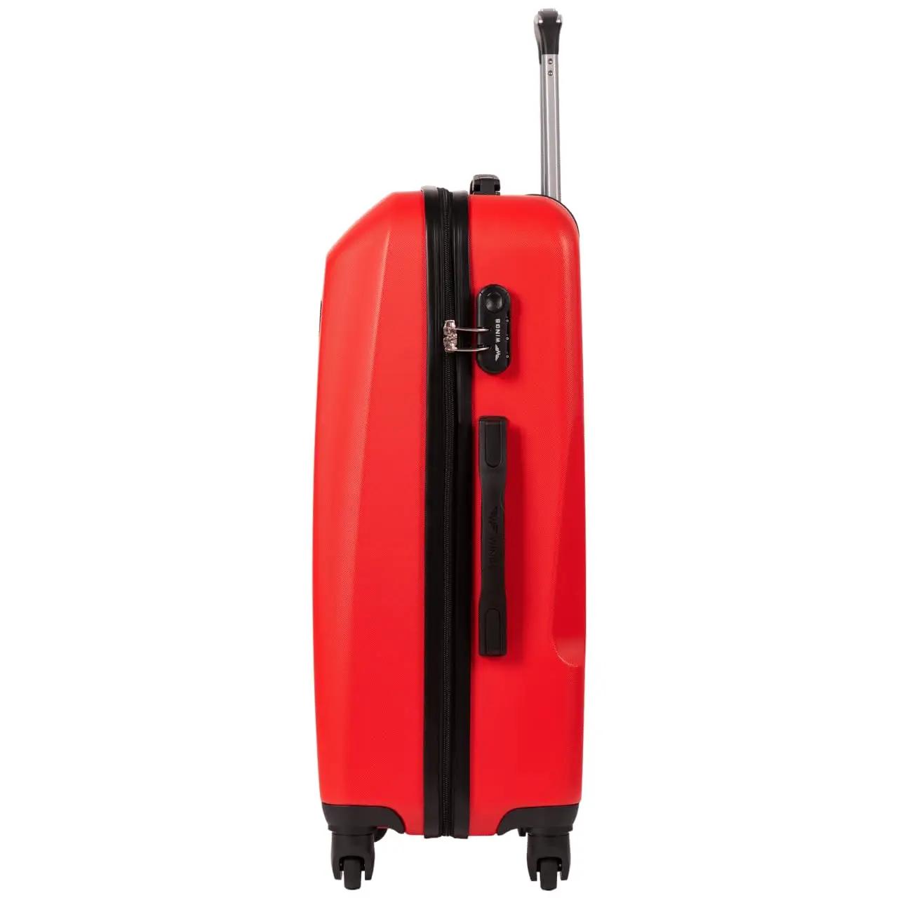 Ensemble de 4 valises Wings Plover - Rouge, ensemble de bagages à roulettes