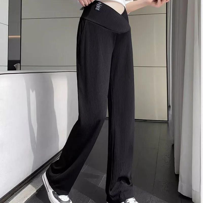 Pantalon d'été fin à jambes larges pour femmes enceintes, ALTERAbdomen, taille haute, fjGrossesse, p