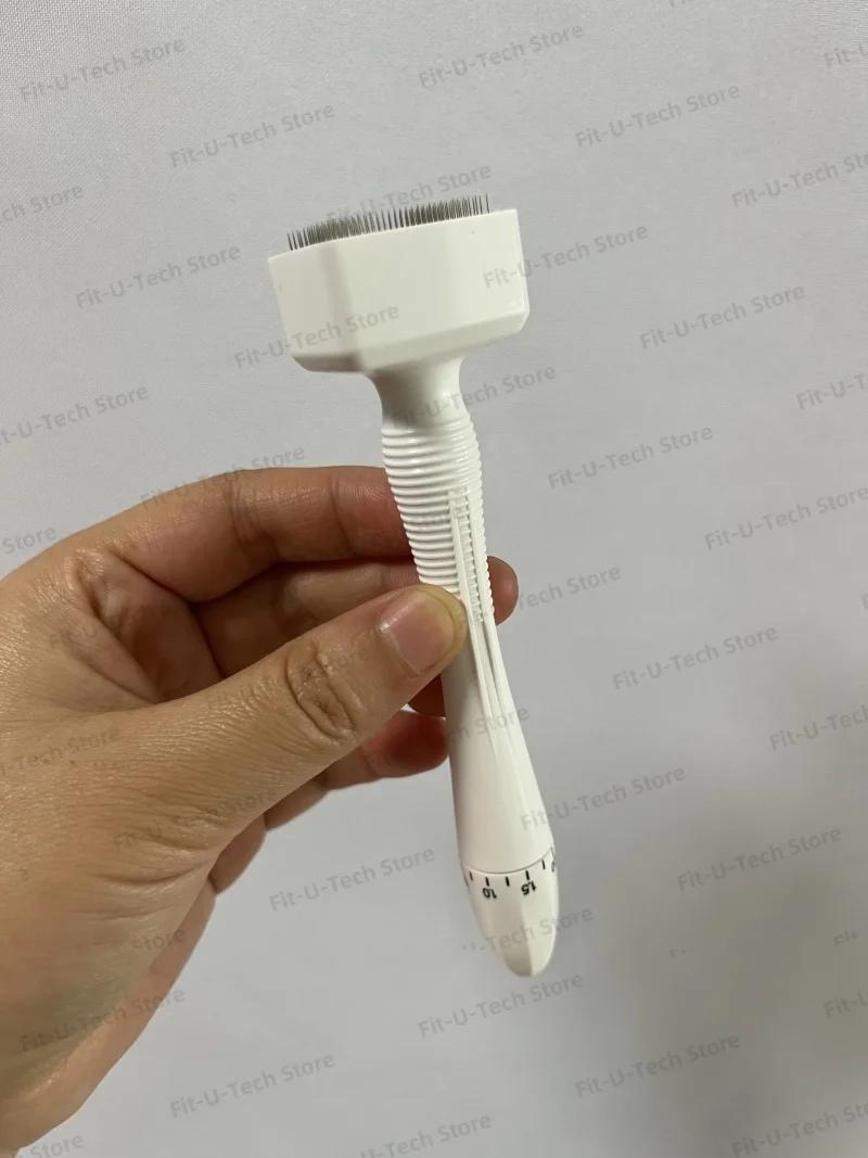 En vente Derma timbre Microneedling visage rouleau masseur réglable titane aiguille longueur soins d