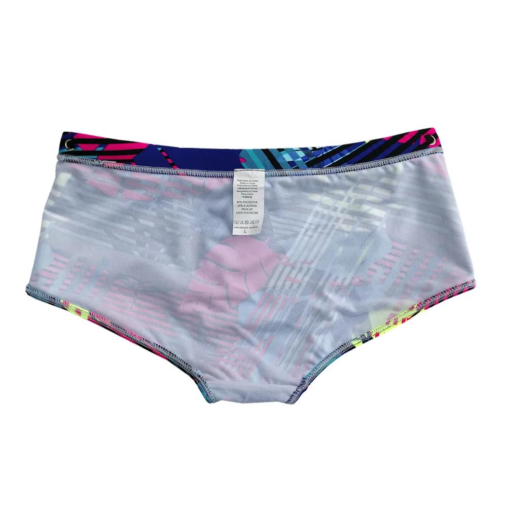 Maillot de bain Sexy pour hommes, imprimé feuilles, Boxer, slip, Bikini, coupe brésilienne, maillot