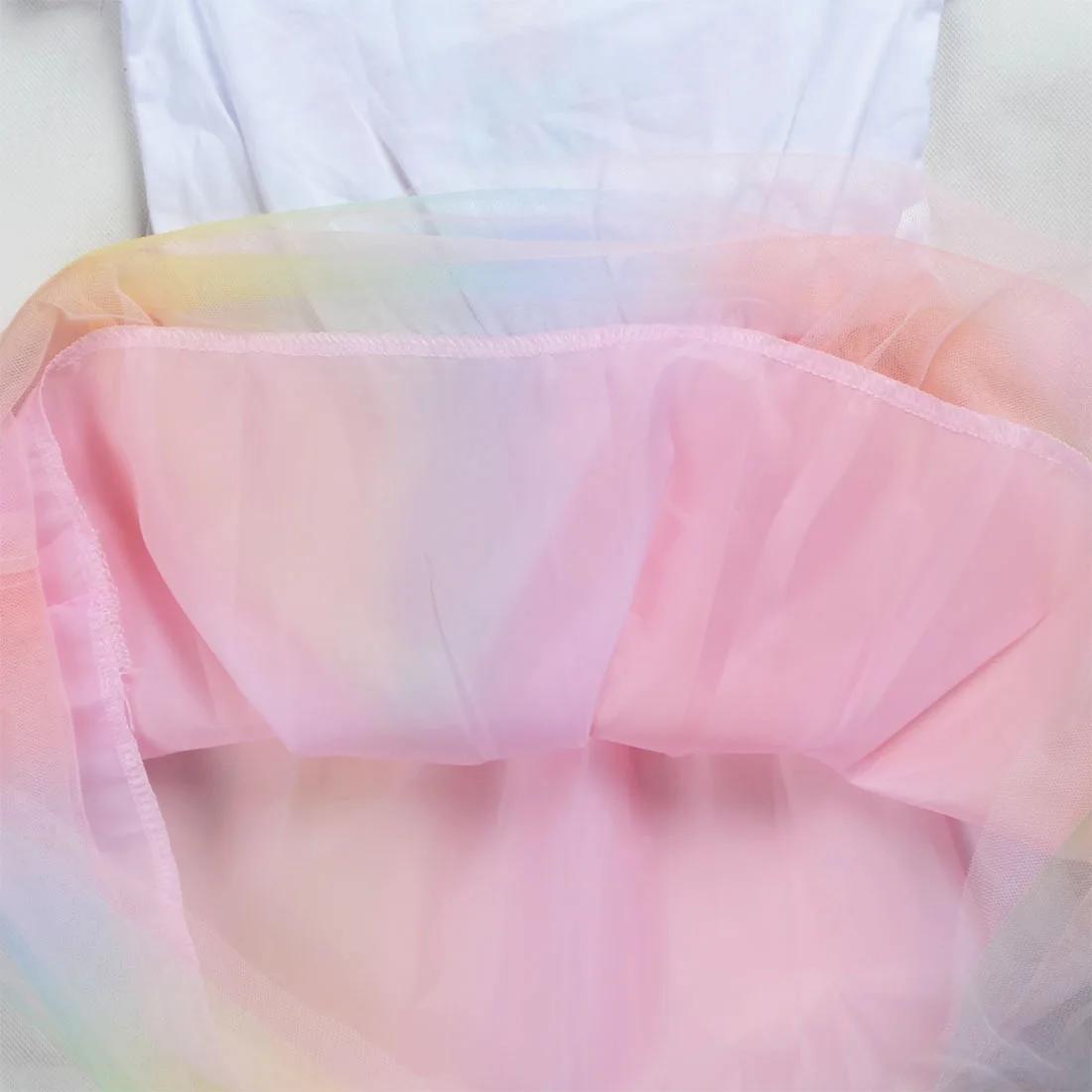 Robe K-Pop Hunters Rumi pour petites filles, robe de princesse en maille avec étoiles et paillettes,