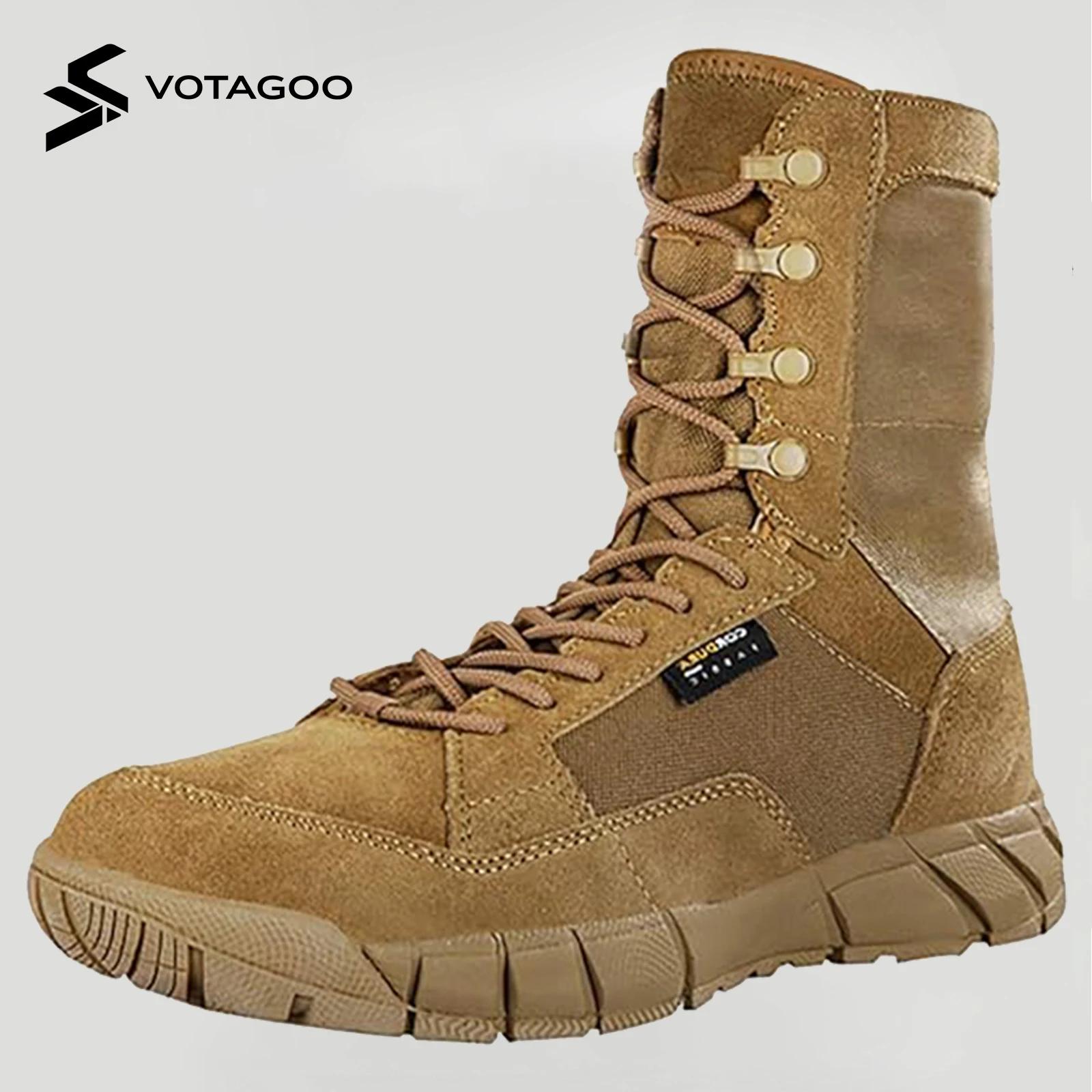 YEVHEV PAVEHAWK Bottes tactiques de 8 pouces pour hommes, bottes militaires légères et décontractées