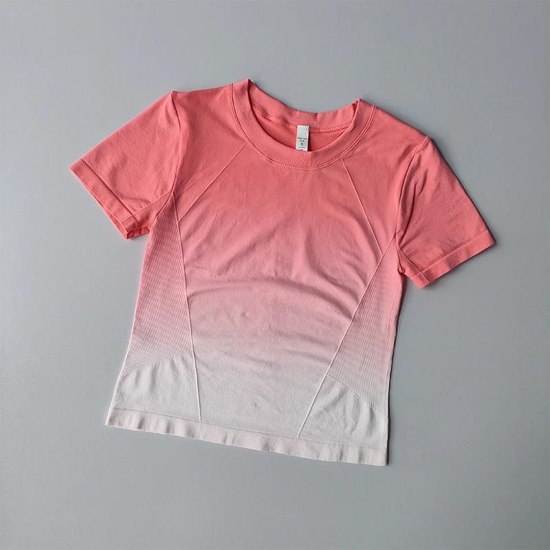 T-shirt sport femme manches courtes léger - Haut de yoga élastique pour fitness et fin d'été