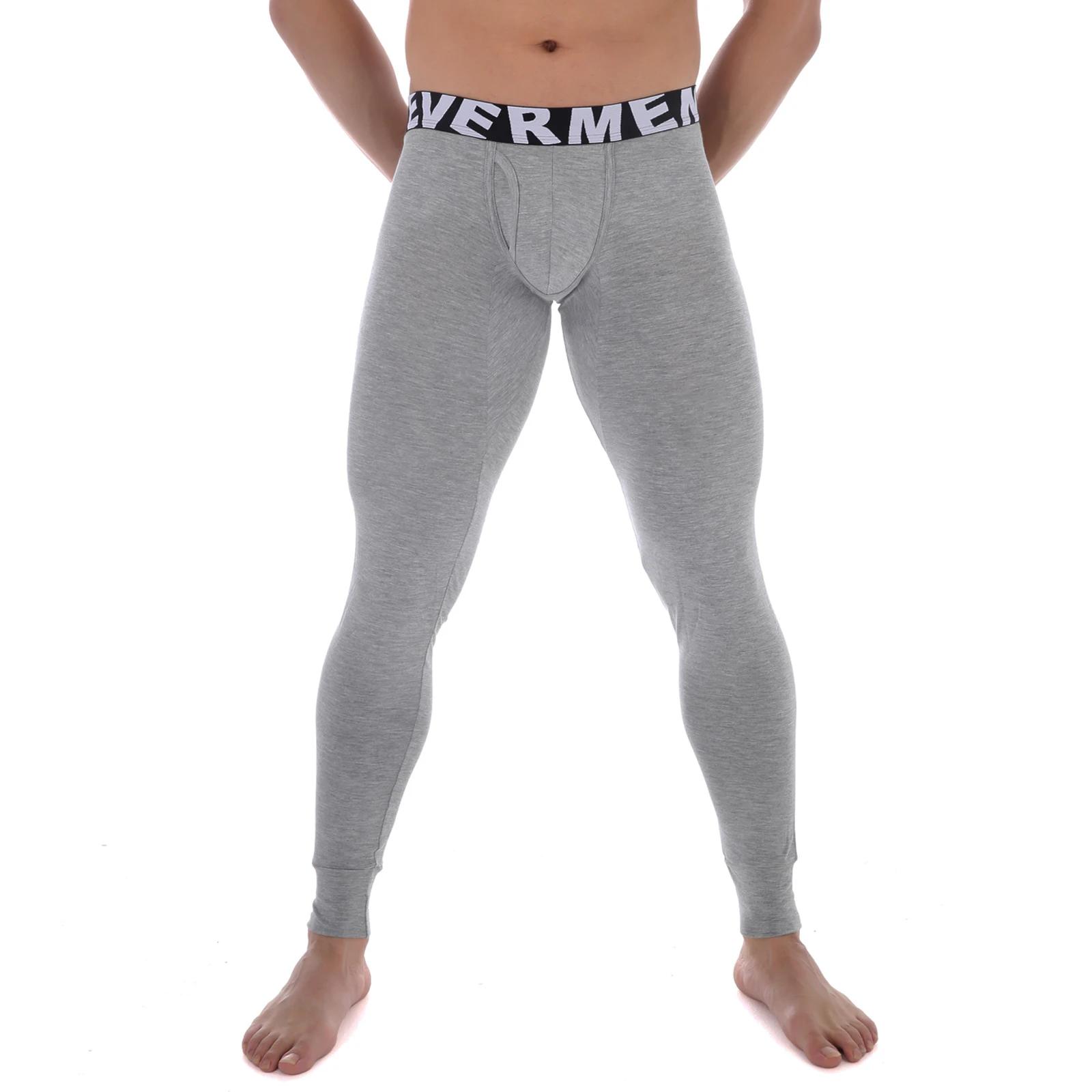 Pantalons de Compression Sexy pour hommes collants Leggings course entraînement Sport Fitness Modal