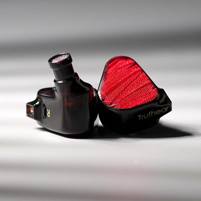 TRUTHEAR x Crinacle ZERO: écouteur rouge double pilotes dynamiques écouteurs intra-auriculaires avec