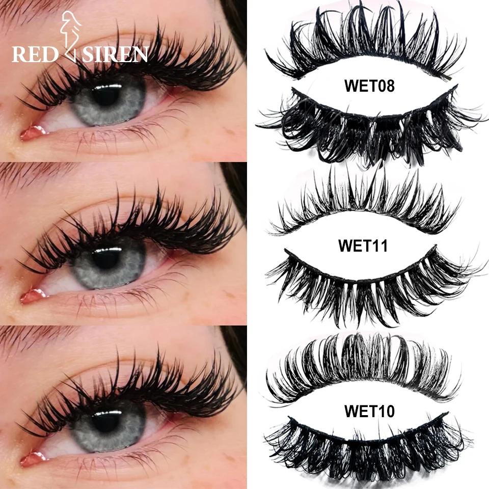 Faux-cils à pointes pour maquillage, boucles D, bande russe, faux cils, cosplay naturel, bande compl
