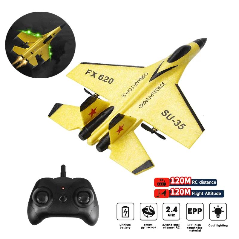 Avion RC en mousse SU35, planeur radiocommandé 2.4G, avion de chasse télécommandé, jouet en mousse p