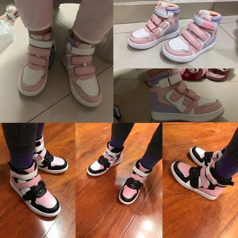 Ortoluckland – baskets orthopédiques pour petites filles, chaussures orthopédiques en cuir pour enfa