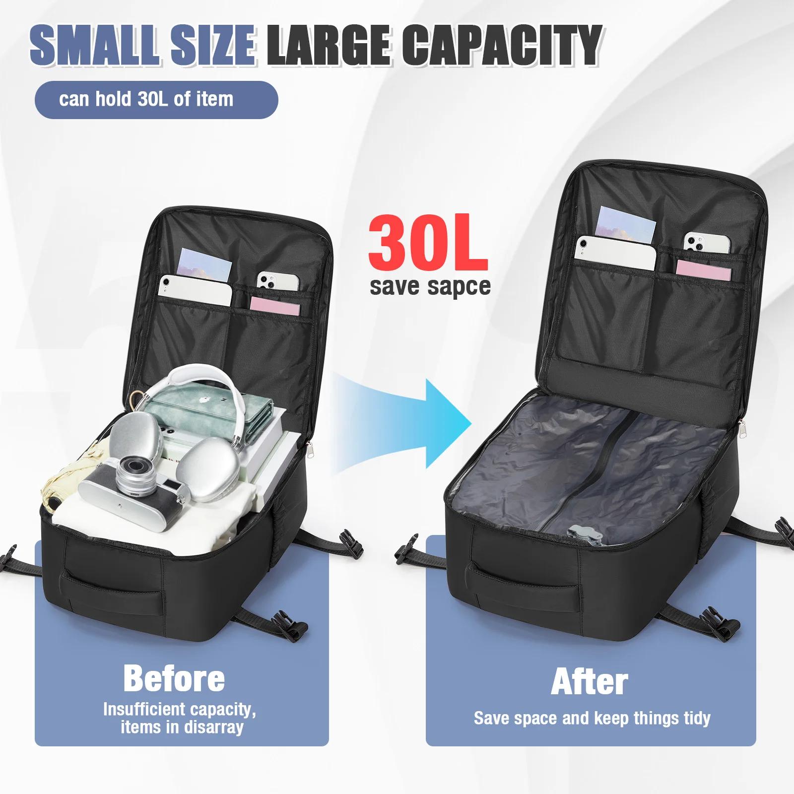Sac à dos de compression sous vide Ryanair 40x30x20 Sac à dos de voyage EasyJet Wizzair Sac de cabin