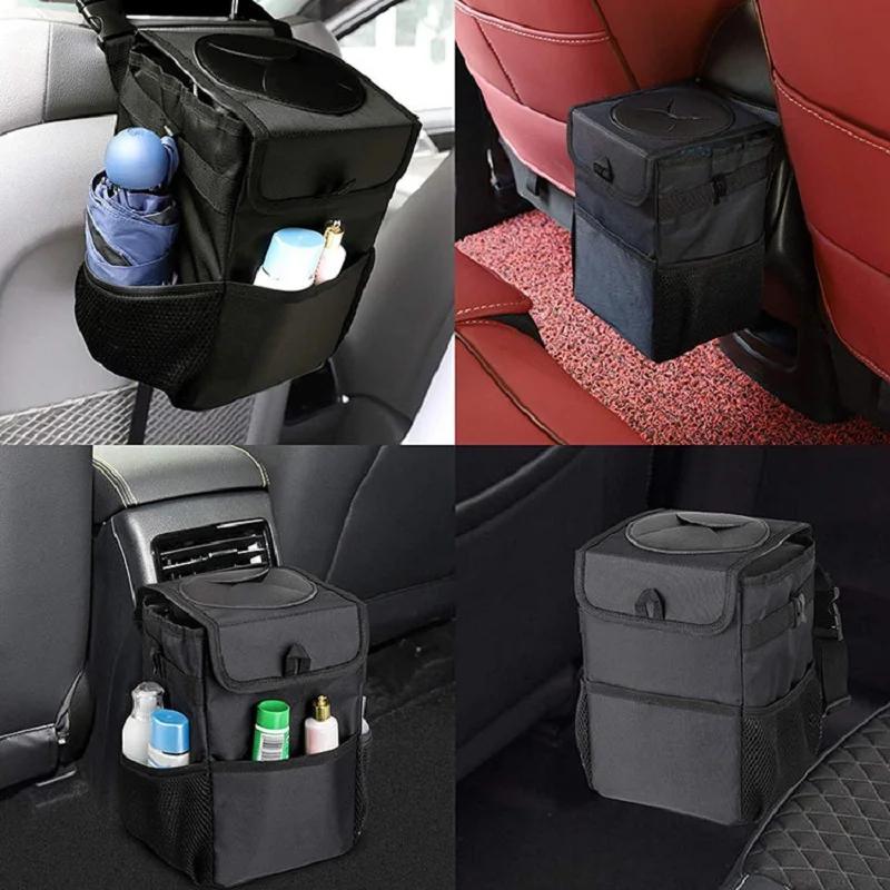 Poubelle étanche pour voiture, organisateur d'accessoires de voiture, benne à ordures pour voitures,
