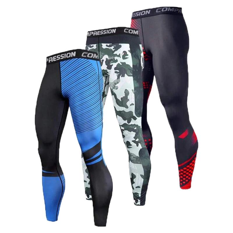 Pantalons de Compression pour hommes - Legging d'entraînement slim pour le sport et la course