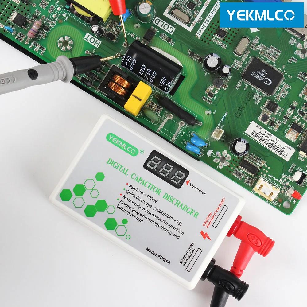 Déchargeur de condensateur 10-1000V, Protection contre les décharges rapides, outil de décharge de t
