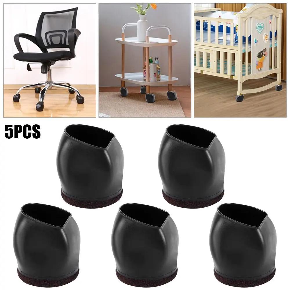 Couvre-pieds de chaise à poulie pour ordinateur, fixateur de rouleaux de chaise d'ordinateur, protec