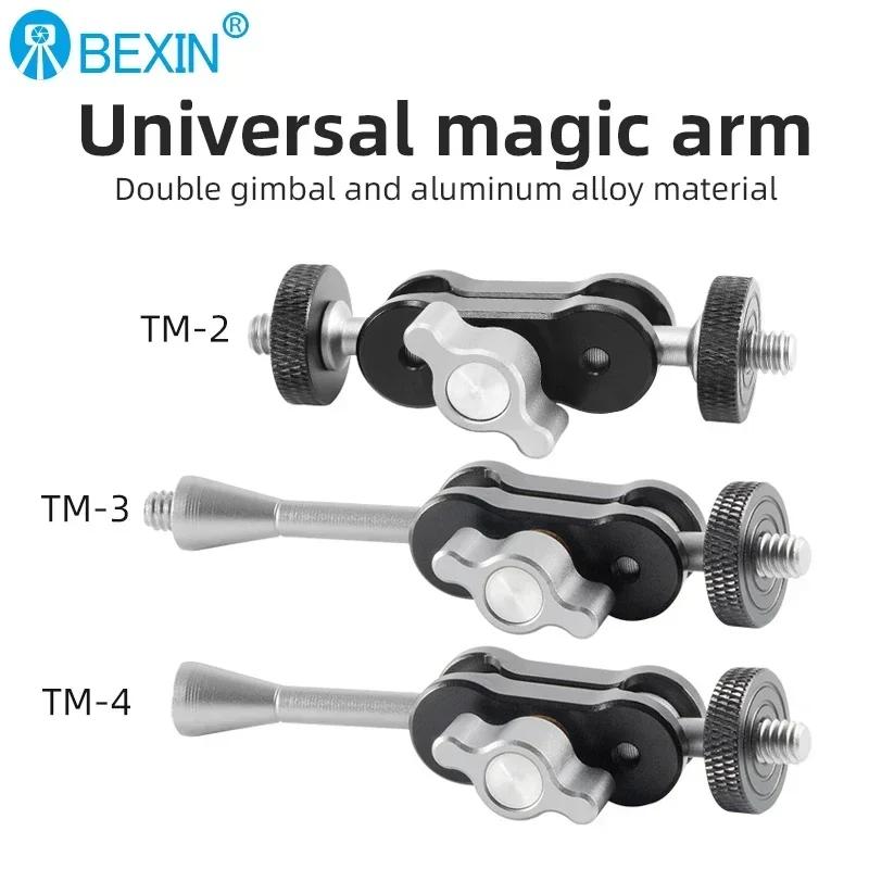 Becin – adaptateur de caméra à Double tête sphérique, Super pince, Compatible avec GoPro DJI Action