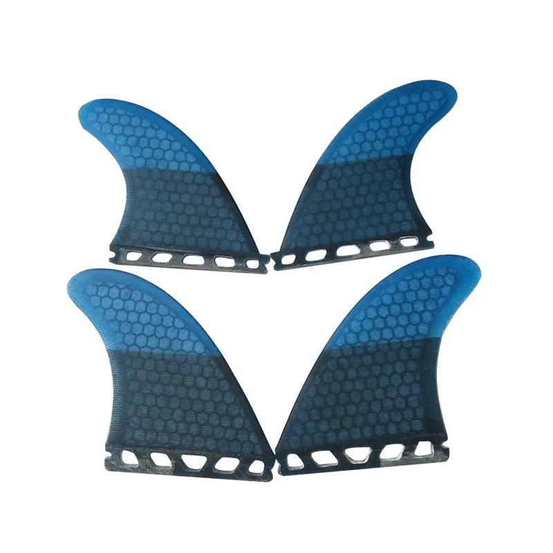 Ailerons de planche de surf UK2.1 Quad FINS UPSURF FUTURE, aileron latéral en carbone, design nid d'