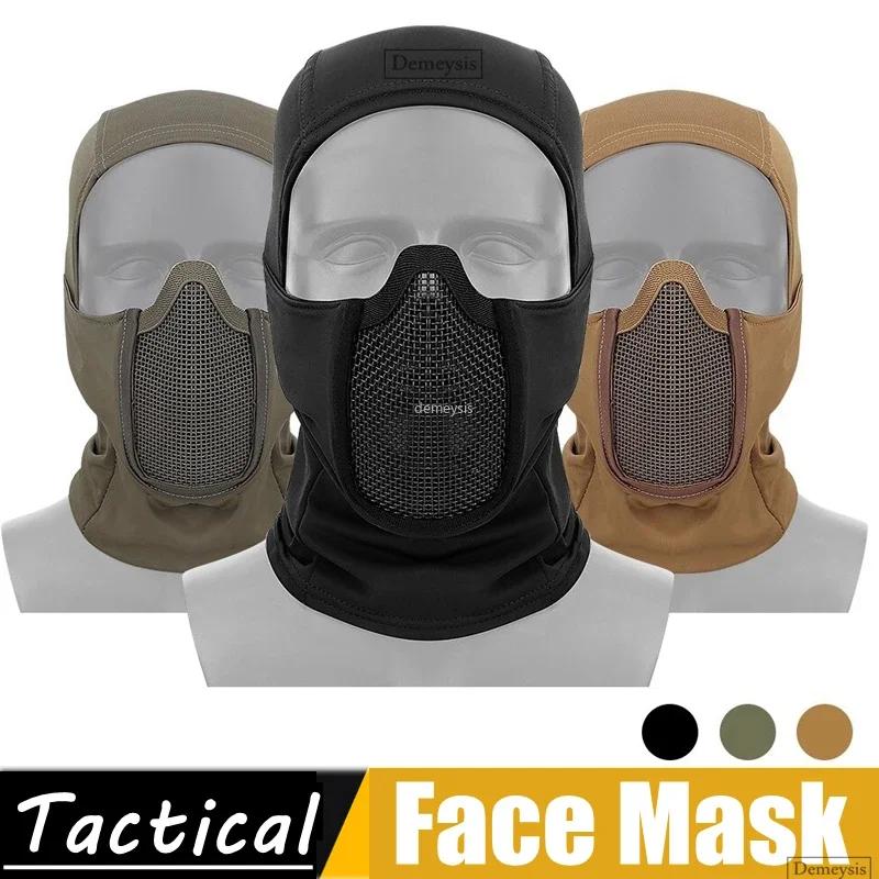 Cagoule tactique en maille, masque Airsoft Paintball, Protection complète du visage, capuche de Styl