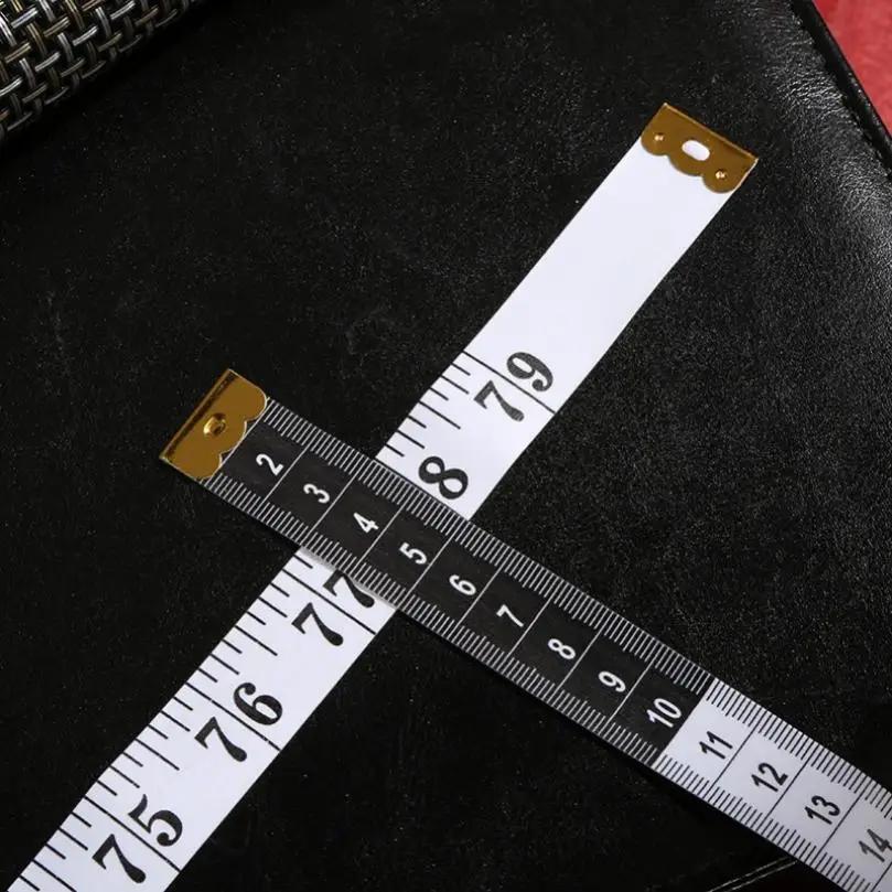Ruban à mesurer souple de 2m pour vêtements, mesure sur mesure en fibre de verre, règle de matériau,