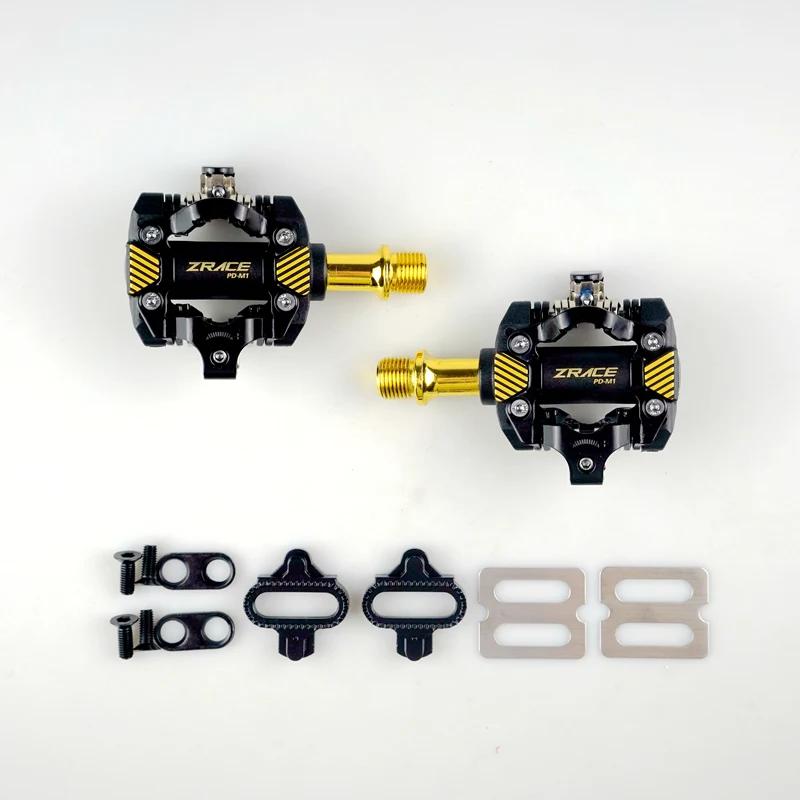 Pédales ZRACE PD-M1 SPD - OR, Pédales autobloquantes, Composants VTT pour la course cycliste, VTT, 3