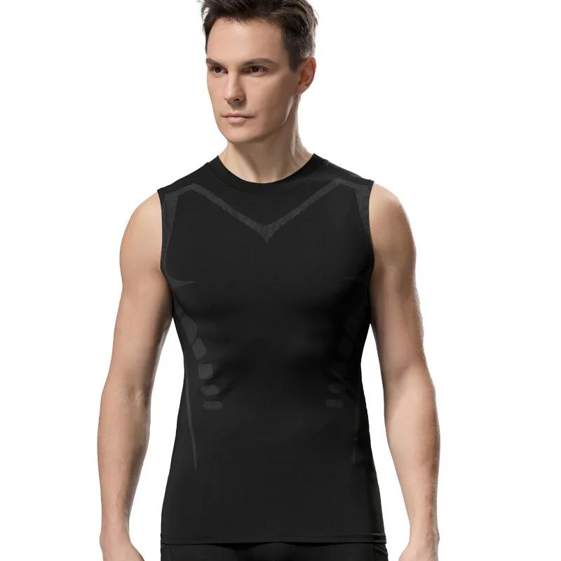 Débardeur Compression Homme - Chemise Gymnastique Sans Manches Fitness Musculation