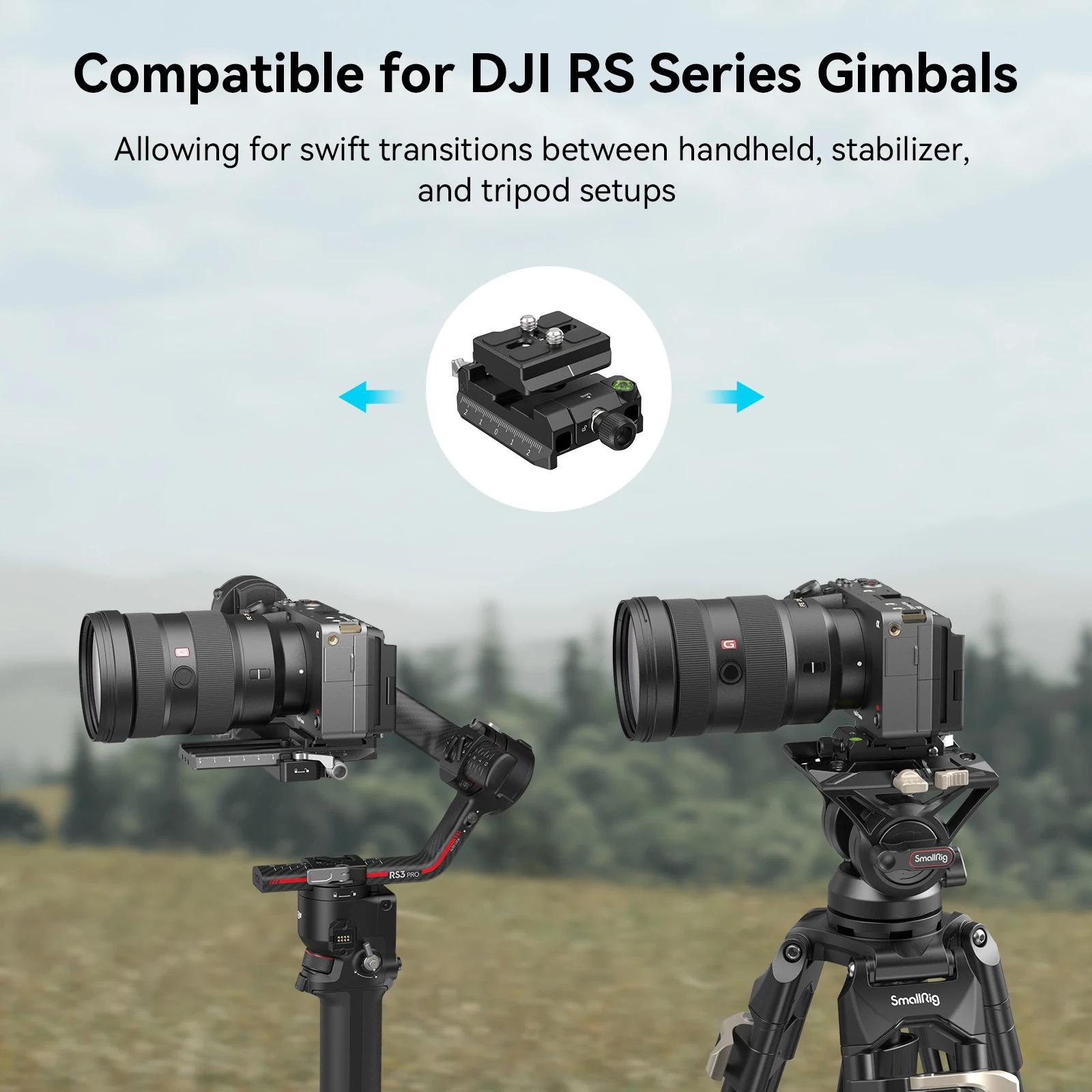 SmallRig-Kit de plaques de montage Arca-Swiss Manfrotto, largeur réglable, compatible avec les stabi
