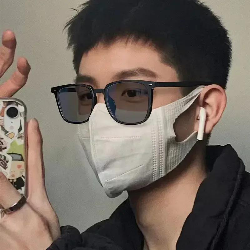 Lunettes photochromiques Anti-Radiation à monture carrée Ultra légère, lentille remplaçable pour fem