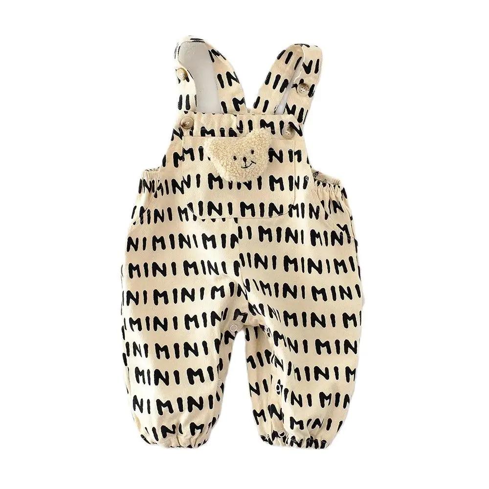 Salopette à rayures pour bébé garçon et fille, pantalon à bretelles, nouvelle collection automne