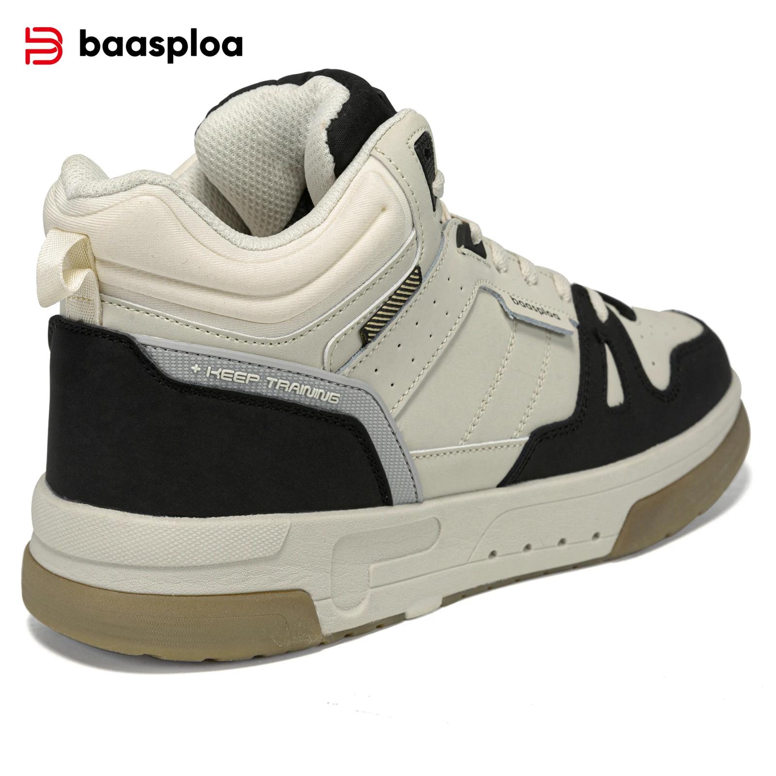 Nouveau Baasploa hommes hiver coton chaussures épaissi chaussures pour hommes en plein air antidérap
