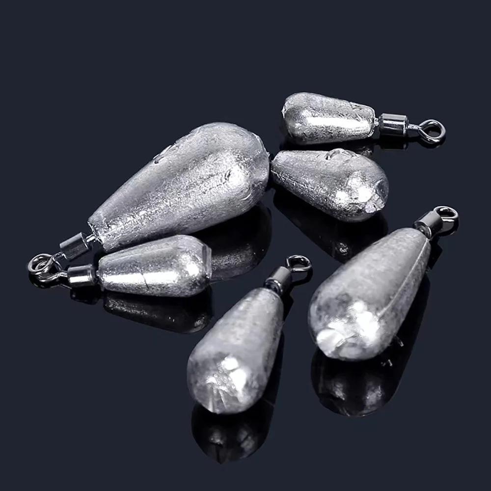 Poids de tir de chute 5 pièces/lot, plombs de pêche 3.5g 5g 7g 10g 14g 20g, Tube de balle, tige rapi