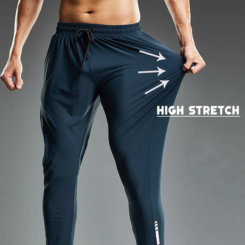 Pantalon de jogging élastique pour hommes - Survêtement décontracté pour course et fitness été