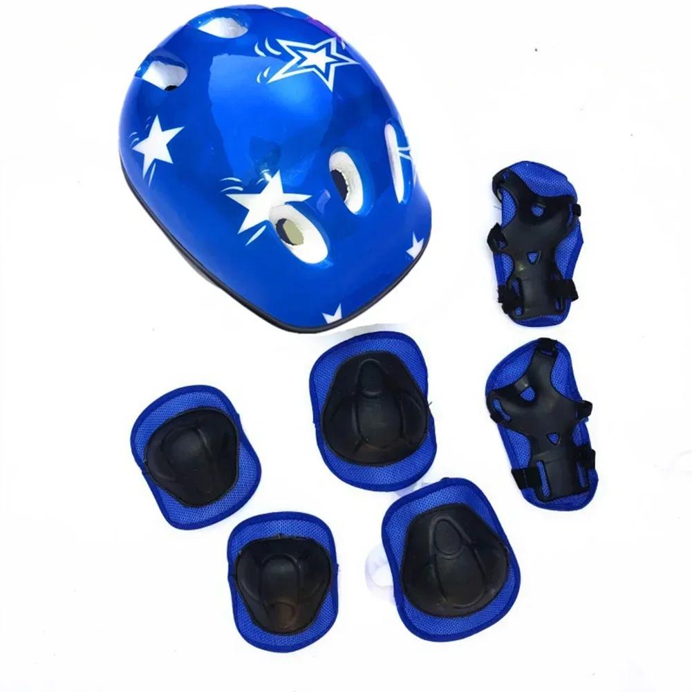Casque de vélo pour enfants, genouillères, coudières, poignets, ensemble d'équipement de protection,